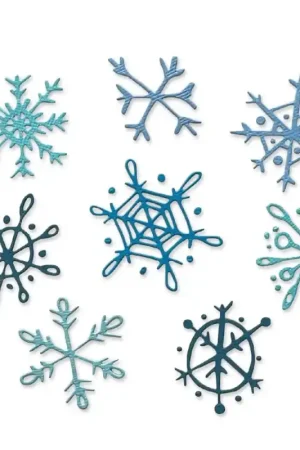 Sizzix Thinlits Dies by Tim Holtz - Scribbly Snowflakes Oferta Limitada