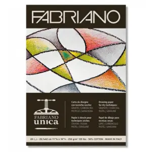 Súper Precio Bloc Fabriano Unica 250 gr, 21x29.7cm (A4), 20 h. (blanco)
