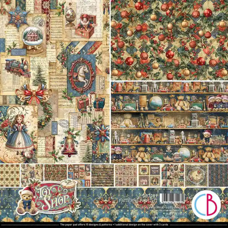 Oferta Especial Ciao Bella Kit de Papeles Básicos (Patterns) 30 x 30 - Toy Shop