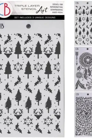 Envío Exprés Kit de 3 stencil Ciao Bella Forest Tales