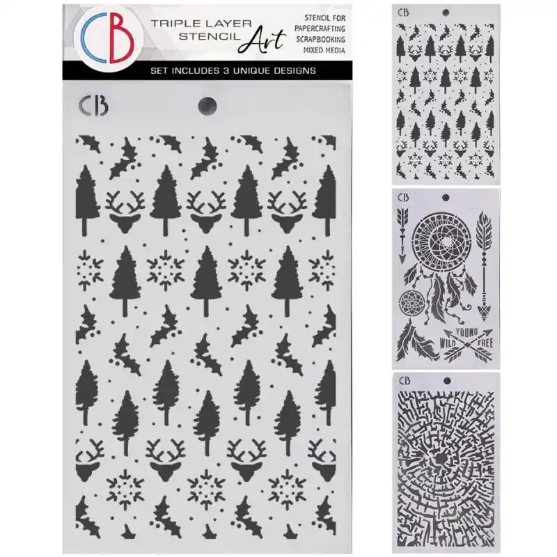 Envío Exprés Kit de 3 stencil Ciao Bella Forest Tales