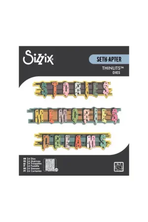 Sizzix Thinlits Dies by Seth Apter - Word Wafers 2 Edición Limitada