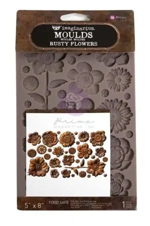 Finnabair Decor Moulds - Rusty Flowers Lujoso