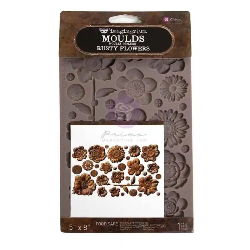 Finnabair Decor Moulds - Rusty Flowers Lujoso