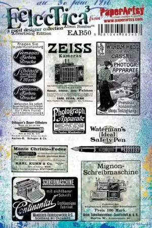 Mayoreo Sellos de caucho Paperartsy de Alison Bomber Advertising Edition