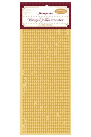 Stamperia Vintage Golden Transfer - Rhombuses Pattern Compra Ahora