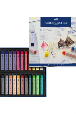 24 TIZAS PASTEL FABER CASTELL Garantía De Devolución De Dinero
