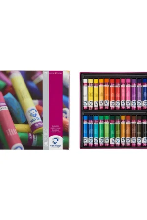 Hecho A Mano PASTEL OLEO VAN GOGH ESTUCHE 24