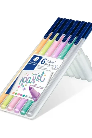 6 ROTULADORES STAEDLER TRIPLUS PASTEL 1MM TONOS PASTEL Pedido Al Por Mayor