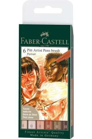 BOLSA CON 6 ROTULADORES PUNTA PINCEL RETRATOS Última Versión