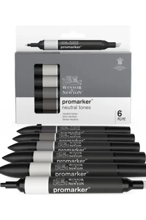 WINSOR & NEWTON PROMARKER 6 TONOS NEUTROS Precio De Fábrica