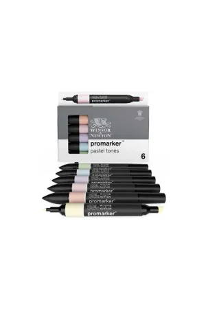 WINSOR & NEWTON PROMARKER 6 TONOS PASTEL Envío Internacional