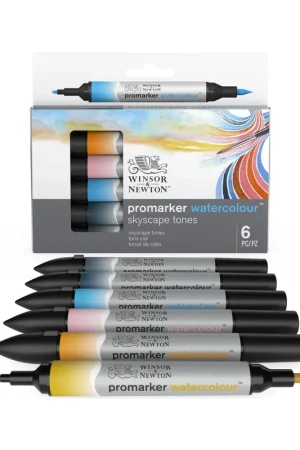 WINSOR & NEWTON PROMARKER WATER SET 6 CIELO Precio Bajo