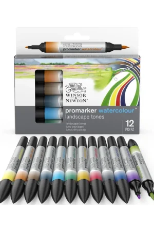 WINSOR & NEWTON PROMARKER WATER SET 12 PAISAJE Novedad