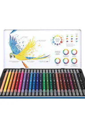 SET 24 ROTULADORES DOBLE PUNTA MILAN Moderno