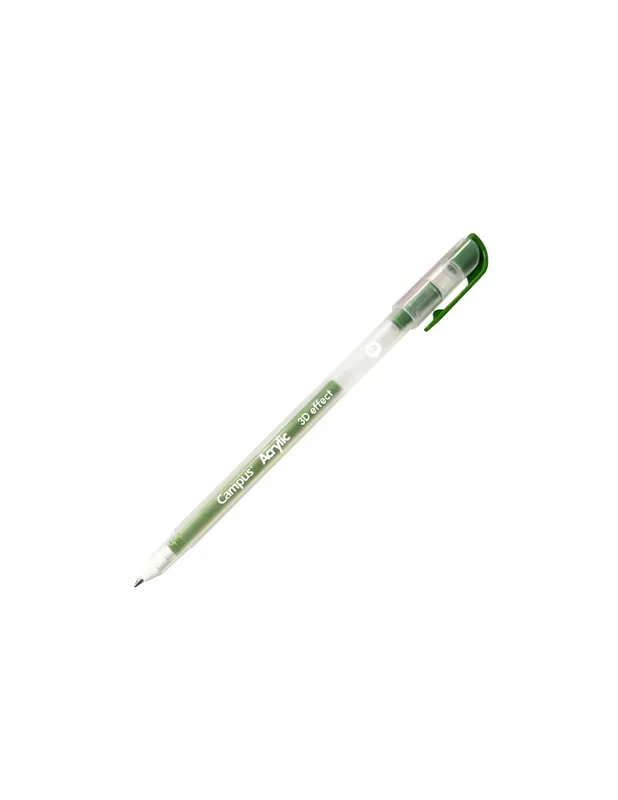 A Buen Precio BOLIGRAFO ACRILICO 3D CAMPUS 1MM VERDE