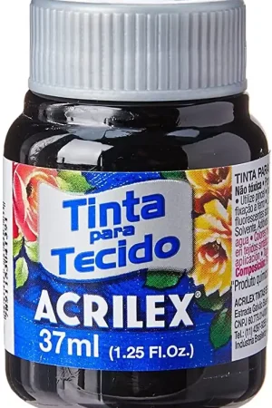 PINTURA TELA ACRILEX Nº520 NEGRO Lujoso