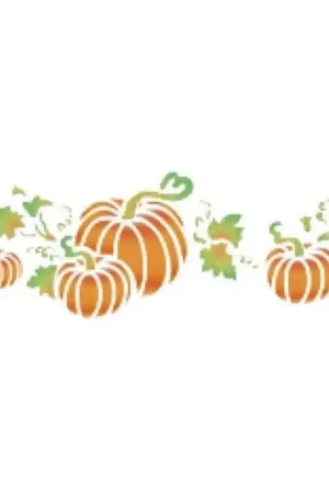 STENCIL ACRILEX 33x14 CM CALABAZAS Máxima Calidad