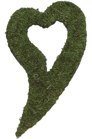 Envío Internacional Corazón Curvo Verde 37 cm. Artis Decor