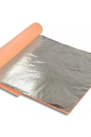 Artesanal Librillo de 25 hojas de falso pan de plata