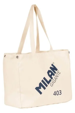 BOLSA TOTE BAG MILAN GIGANTE 403 BEIGE S.1918 Garantía Incluida