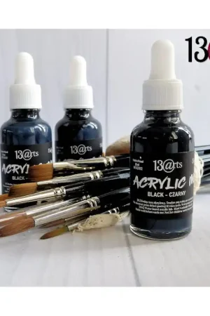 13 arts ACRYLIC INK Black 30ml Pago Seguro