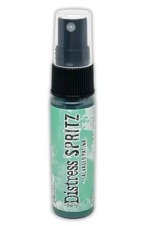 Tinta Distress Spritz by Tim Holtz - Salvaged Patina Disponible Ahora