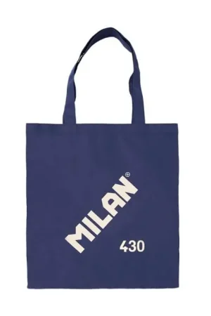 Auténtico BOLSA TOTE BAG MILAN AZUL 430 SERIE 1918