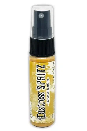 Tinta Distress Spritz by Tim Holtz - Fossilized Amber Gran Oferta