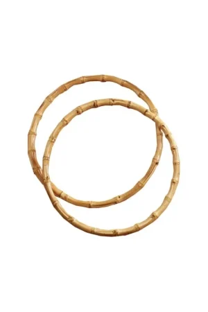 Oferta Especial ASAS BOLSO BAMBÚ MC0020 COLOR TOSTADO 18 CM