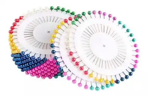 ALFILERES CABEZA COLORES DISCO 40 UDS. Envío Exprés