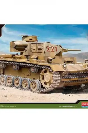 1:35 German Panzer III Ausf.J "North Africa" Art.-Nr 13531 - Indian Red Oferta Flash