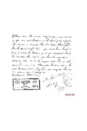 Stencil CARTA SELLADA 08 25x25cm.* Oferta Limitada