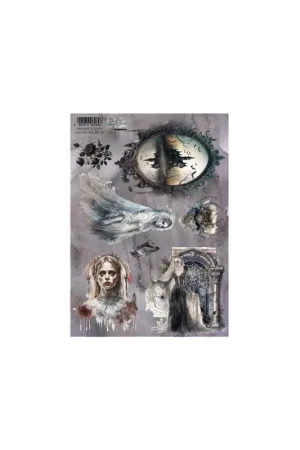 Papel arroz A4 Numero 2 Gold Autumn - Trick or treat Art of Alchemy Solo Hoy