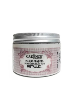 Popular Pasta de Relieve Textil METALLIC Perla.*