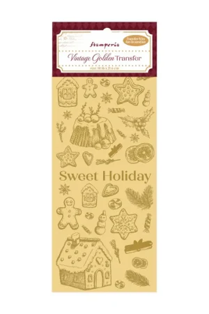 Vintage golden Transfer - Sweet Holiday Solo Hoy