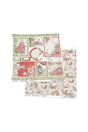 Precio De Oferta Frozen Roses Cards Paper Sheet 12x12