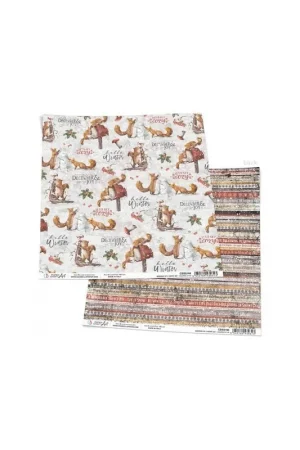 Nuevo Modelo Squirrels' Fun Paper Sheet 12"X12"